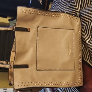 Beige hand bag